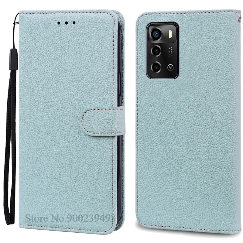 For ZTE Blade V40 Vita Case Soft Silicone Back Cover For ZTE Blade V40 Vita Case Leather Wallet Flip Cover Fundas