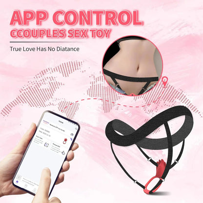 Wearable Panty Vibrator Female 9 Vibration with APP Control Vibrating Penis Ring Clitoral Stimulator Adult Sexy Toys for Couple