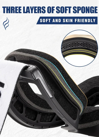 Kapvoe Photochromic Ski Goggles Magnetic Anti-Fog Lenses UV400 Protection Men Women Ski Goggles Winter Sports Eyewear