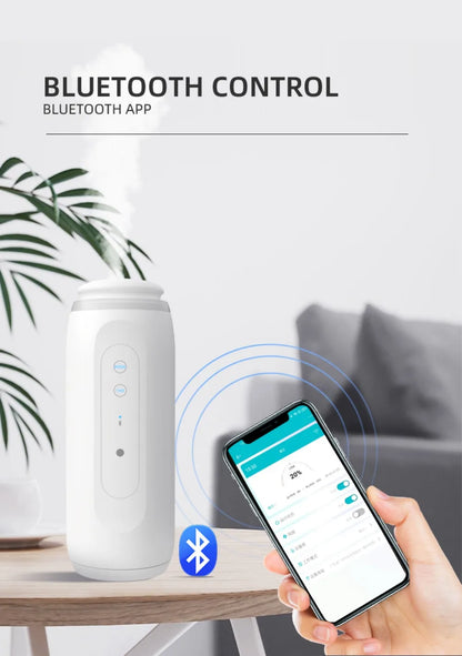 Waterless Essential Oil Diffuser Wall Plug Aroma Oil Diffuser Cool Mist Electric Scent Machine Smart Bluetooth Control For HomeElectric DiffusersGoWisse.com