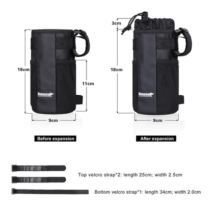 Rhinowalk Handlebar Bag Cycling Water Bottle Carrier Pouch MTB Bike Kettle Bag Riding Handlebar Bag Bicycle Accessories
