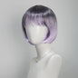 Colorful Gradient Wave Head Synthetic Wig for Women Anime Party Cosplay Birthday Party Wig with Bangs