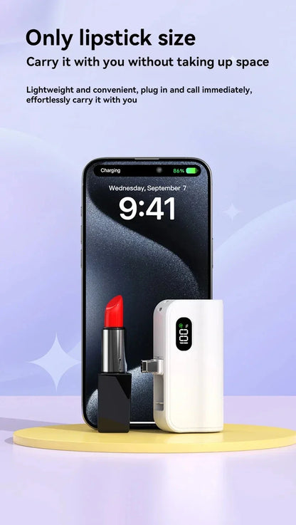 Xiaomi Mini Power Bank 50000mAh 2-in-1 Large Capacity LED Digital Display Portable Fast Charging External Battery For IPhone New