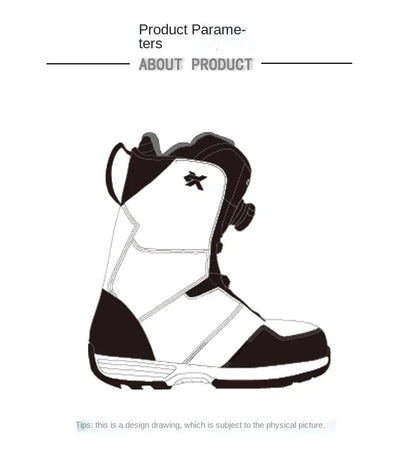 2025 Ski Snowboarding Shoes Man Snow Boots Warm Anti Boots Women Wire Buckle Models Fast Wear Skiing Shoes Men Winter Equipment