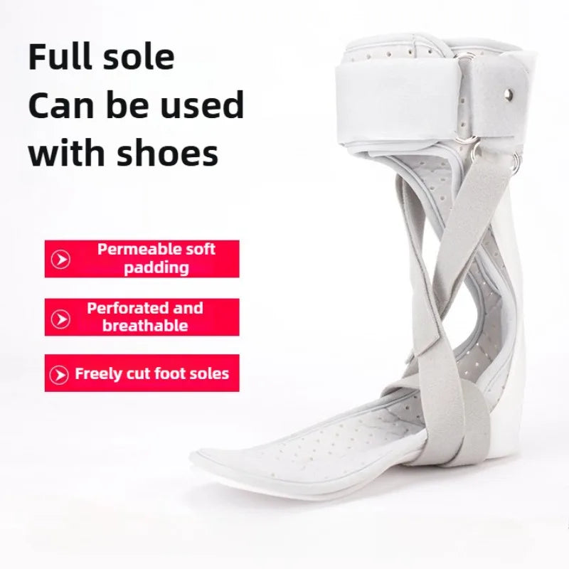 Correction of Stroke Hemiplegia and Ankle Joint Fixation with Foot Drop Orthosis Device for Inversion and Valgus Correction Shoe