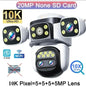 20MP 10X Optical Zoom WiFi6 Outdoor Security Cam Four Lens Three Screens Auto Tracking 6K Dual Len Waterproof WiFi CCTV Cam 10K