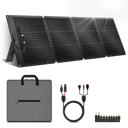 200W Flexible ETFE New Rigid Solar Panel Foldable 12V to 24V Monocrystalline For Camping IP68 Waterproof EU Warehouse Shipping