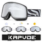 KAPVOE Sale OTG Photochromic Ski Snowboard Goggles Women Men Outdoor Sports Skiing Eyewear UV 400 Winter Snow Protection Glasses