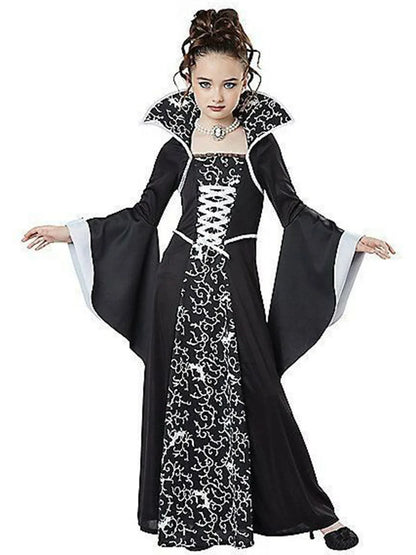 Halloween Witch Vampire Cosplay Costume for Kids Girls Disfraz Carnival Dress Up Party Mujer Children's Performance Clothing