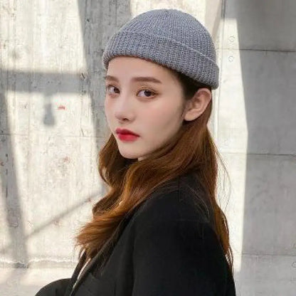 Winter Warm Beanies Casual Short Thread Hip Hop Hat Adult Men Female Knitted Skull Cap Elastic Unisex