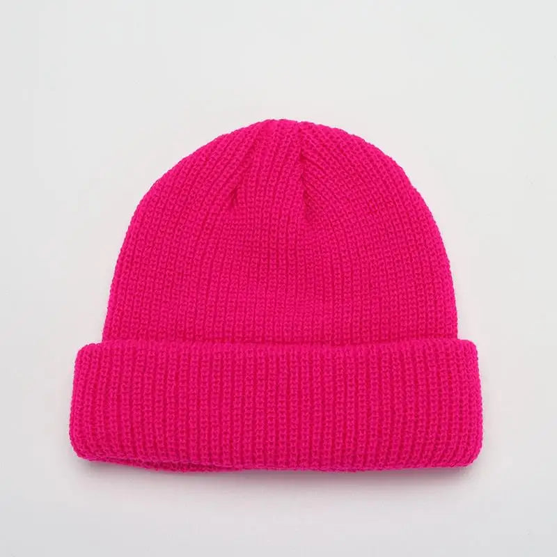Winter Warm Beanies Casual Short Thread Hip Hop Hat Adult Men Female Knitted Skull Cap Elastic Unisex