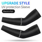 WEST BIKING Summer Sunproof Arm Sleeves UV Protection Seamless Digital Printing Cycling Running Sleeves Cooling Sport Gear