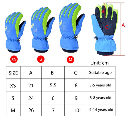 Outdoor Sport  Skiing Gloves Windproof Men Women Kids Winter Warm Ski Gloves Mittens Waterproof Skiing Breathable Air S/M/L/XL