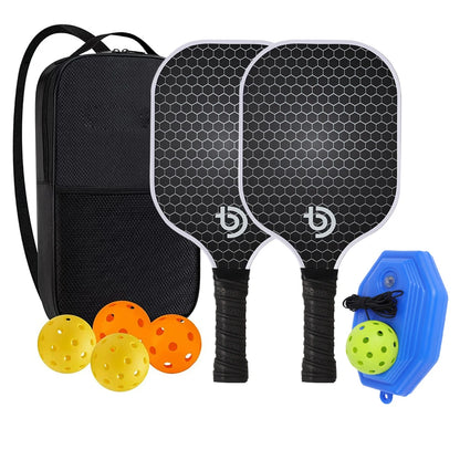 Pickleball Paddles Set-Graphite Glass Fiber Usapa Approved Lightweight Racquets Set Indoor and Outdoor Exercise For All Ages
