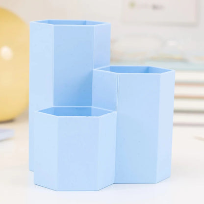 Polish Nail Brush Box 3 Lattices Organizer Storage Tools Desk Case Jewelry Cosmetics Office Table Rack Holder Make up Pen