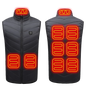 21 Heated Vest Zones Electric Heated Jackets Men Women Sportswear Heated Coat Graphene Heat Coat USB Heating Jacket For Camping