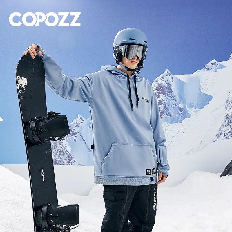 Oversize Ski Hoodie Men Women Warm Windproof Waterproof Snow Hoodie Ski Jacket Skiing Snowboarding Hooded Jackets Ski Equipment