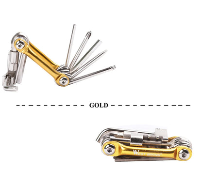 WEST BIKING 11 in 1 Bicycle Repair Tool  Multifunction Bicycle Repair Set  MTB Road Bike Repair Tools Kit  Wrench Screwdriver