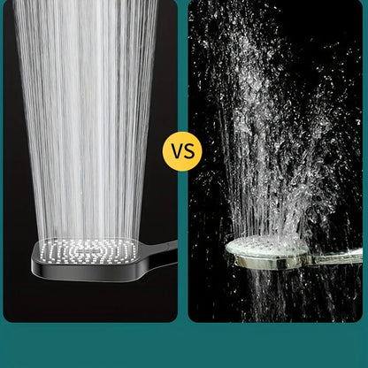 1pc Large Area Shower Spray Silvery Head with 3 Adjustable Modes,High-Quality High-Pressure Water-Saving Flow Shower Faucet