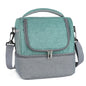 Double Layer Portable Picnic Lunch Bag Crossbody Handheld Insulated Breast Milk Storage Bag Outdoor Meal Box Bag