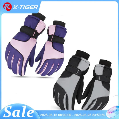 PHMAX Winter Ski Gloves Men Women Gloves Touch Cold Snowboard Motorcycle Cycle Gloves Outdoor Sports Warm Thermal Fleece Running