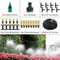 Automatic Sprayer System Patio Misting Cooling Adjustable Rotating Copper Atomizing Nozzle Nebulizer Sprinkler irrigation kit