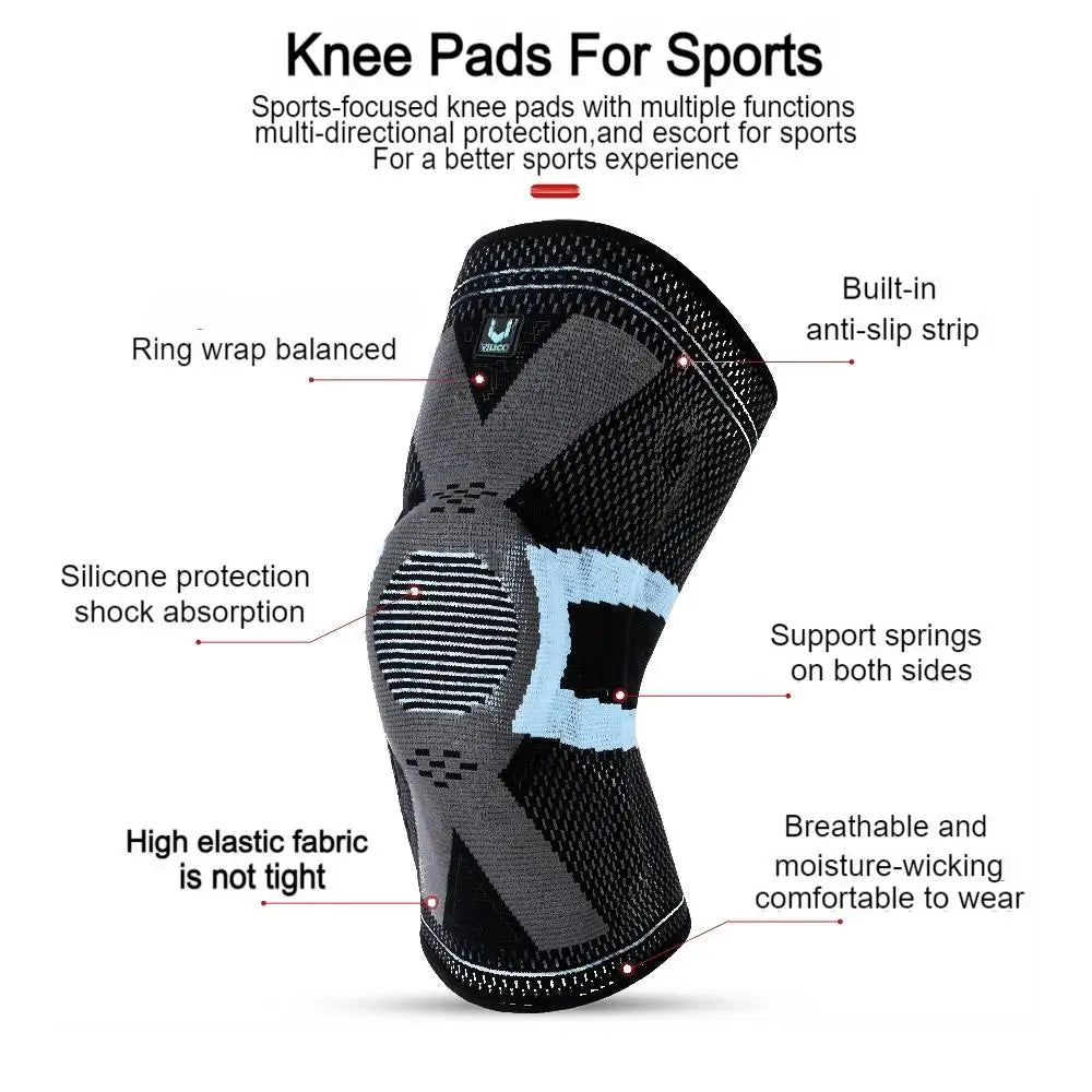 1 piece of compression knee pad, suitable for protecting men and women while running, knee support compression sleeve, sports an