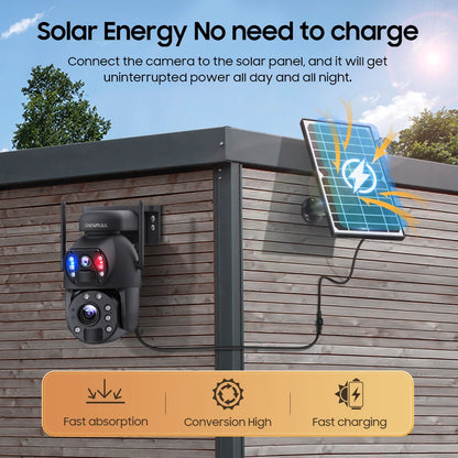 SHIWOJIA 4K 8MP 4G Solar Camera 20X Zoom Dual Lens Recording Humanoid Tracking Outdoor WIFI Camera Metal Waterproof CCTV