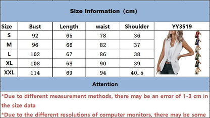2023 Autumn New Style Sleeveless Solid Color Suit Collar Loose Cardigan Women's Wear