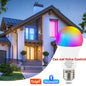 Tuya WiFi Bluetooth E27 Smart Bulb RGBCW 100-240V 15W LED Lamp E27 Light Bulbs App Voice Control Support Alexa Google Home Alice