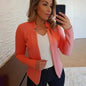Women Thin White Blazers Spring 2025 Female Summer Blazer Long Sleeve Open Stitch OL Womens Slim Coats Femme Ladies Black Tops
