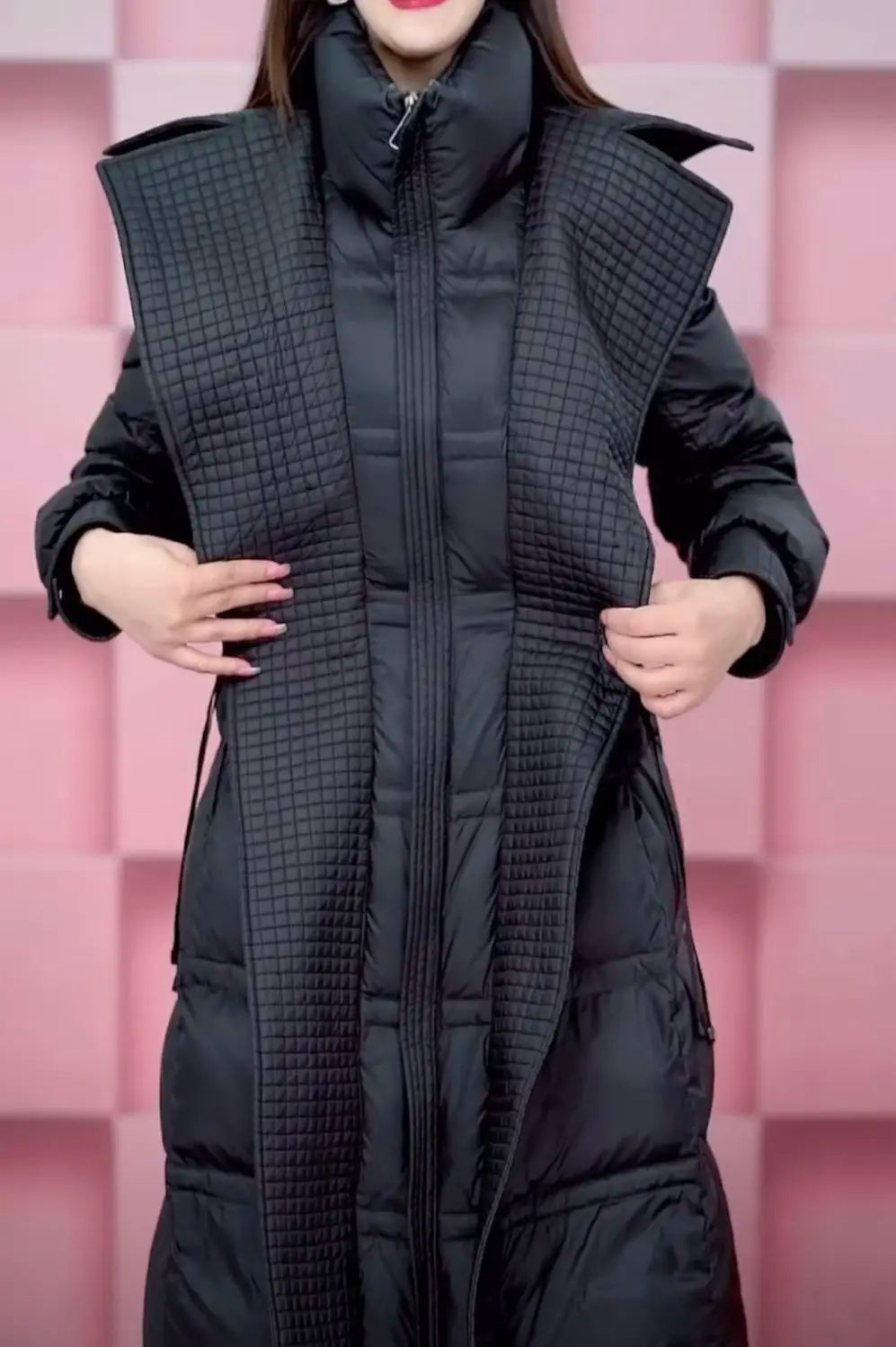 Fashion Long Down Jacket Women Overcoat 2025 New Autumn Winter Slim Thick Parker Coat Female Warm Casual White Duck Down Coats
