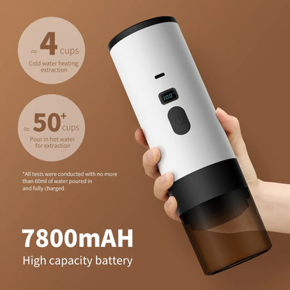 Xiaomi Youpin Coffee Machine Wireless Electric Portable Espresso Coffee Machine Camp Digital Display Capsule Powder Coffee Maker