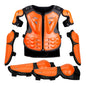 Kid's Motorcycle Armor Vest Protection Motocross Body Armor Jacket Protective Armors Riding Kneepads Moto Full Armor Children