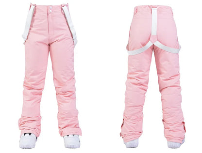 New Fashion Letter Women Ski Suit Winter Windproof Waterproof Snowboarding Jacket and Pants Snow Walking Clothes Female Snowsuit