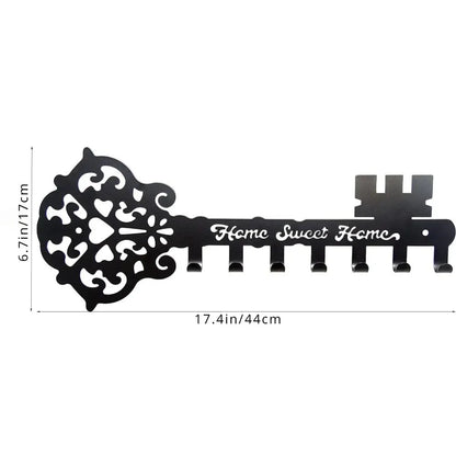 Key Holder Wall Stylish Metal Key Holder Wall: Mounted Adhesive Hanger and Organizer for All Your Essentials Wall Hooks