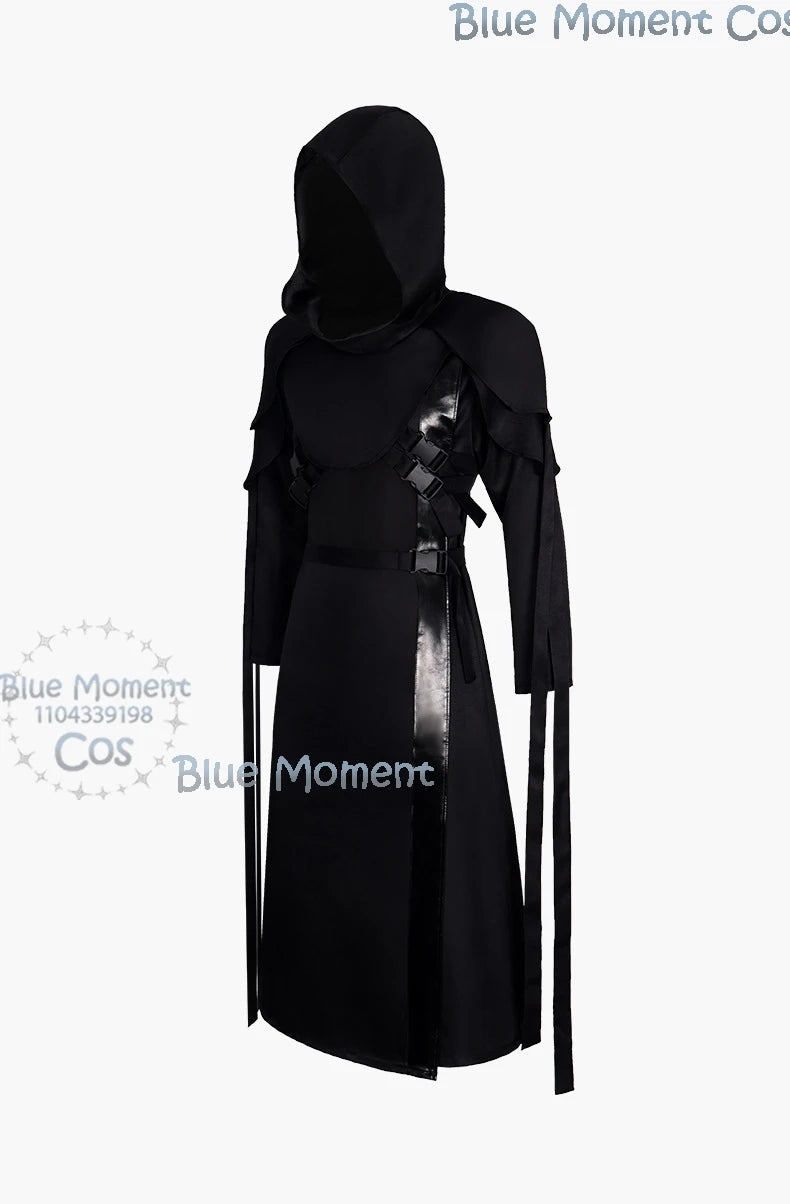 The Ghost Face Game Dead by Daylight Cosplay Disfraz mujer Black Costume Gothic Man Suit Full Set Halloween Carnival Customized