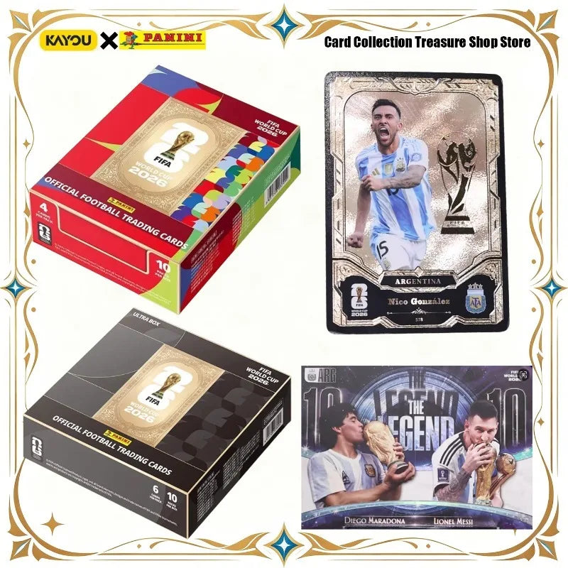 2026 Panini × KAYOU Official FIFA World Cup Extraordinary Trading Cards Messi Mbappé Haaland Yamal Star Collectible Cards Gift