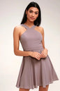 Women Sleeveless Backless Sexy Club Mini Dress 2024 Summer Party Strappy Back Zipper Solid Shift Halter Short Dresses