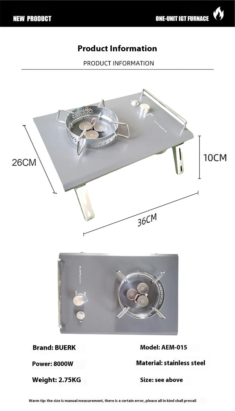 Lohascamping Camping Table IGT Folding multifunctional IGT table Full set roll Brazier table adjustable Desktop burner bbq table
