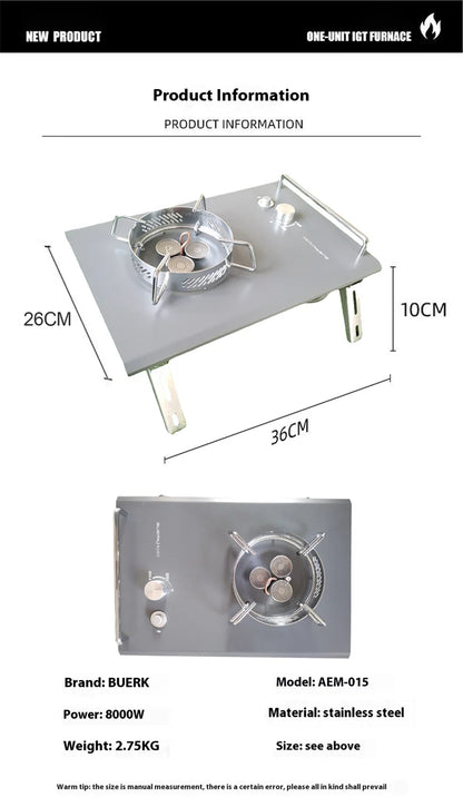 Lohascamping Camping Table IGT Folding multifunctional IGT table Full set roll Brazier table adjustable Desktop burner bbq table