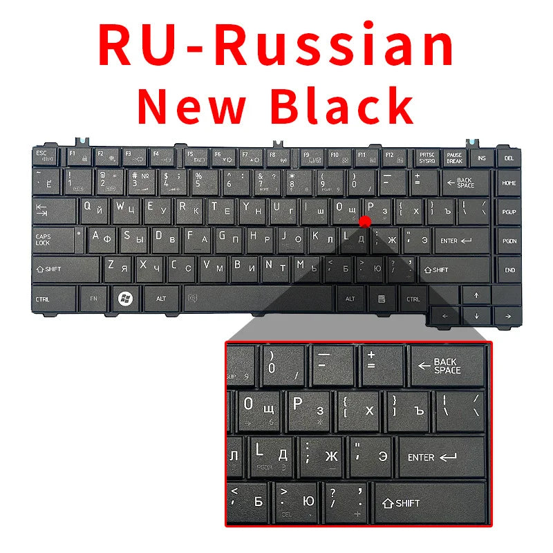 New keyboard For Toshiba Satellite C600 C645 L600 L600D L630 L635 L640 L645 L700 L730 L740 L745 L730 L735 US