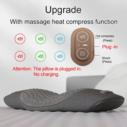 Waist Pillow Pad, Electric Massage, Lying Flat Waist Pain Waist Support, with Heating, Vibrating Features.