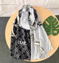 Foreign trade original single Italian autumn and winter new fashion brand printed light luxury shawl scarf