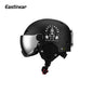 Eastinear polar bear Ski Helmet Men Snow Goggles In One Anti-Impact Snowboard Helmet For Adult Women Snowboard Safety Helmet