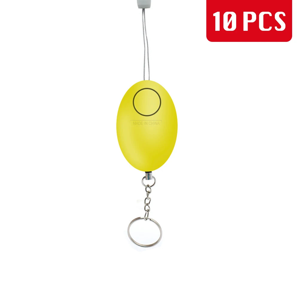 Cheap Self Defense Alarm 120dB Egg Shape Girl Women Security Protect Alert Personal Safety Scream Loud Keychain Emergency Alarm