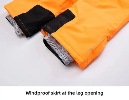 New High Quality Men Women Winter Thick Warm Skiing Pants Windproof Waterproof Breathable Suspender Trousers Snowboard Pants
