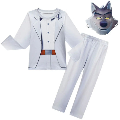 The Bad Guys Movie Cosplay Costume Bad Guys Mr.Wolf Piranha Snake Shark Cosplay Costume Halloween Party Uniform Birthday Gift
