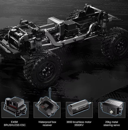 HYPER GO MJX H12Y+ H12Y 1/12 RC Car 4WD Brushless 2.4G Remote Control Cars Off-Road RC Truck