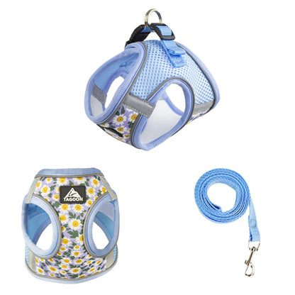 Dog Cat Harness Vest for Small Medium Dog Harness Leash Set Reflective Puppy Chest Strap Chihuahua French Bulldog Pet Supplies
